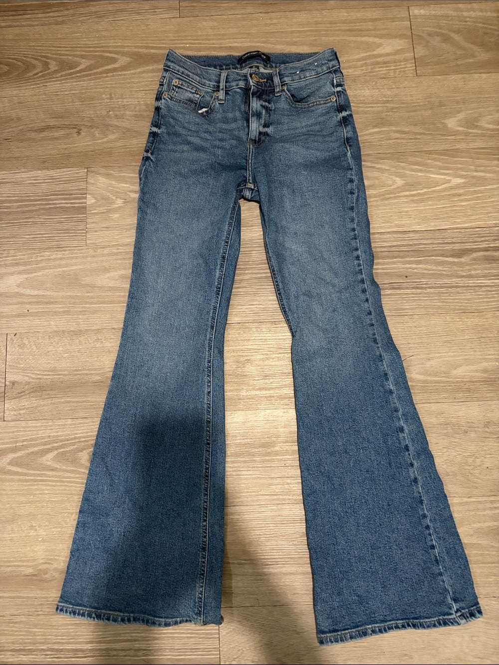 Calvin Klein Medium Blue Flared Women's Jeans